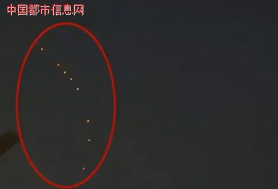 河南商丘上空出现不明飞行物